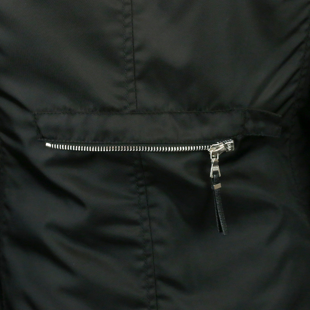 Prada Black Nylon Overcoat