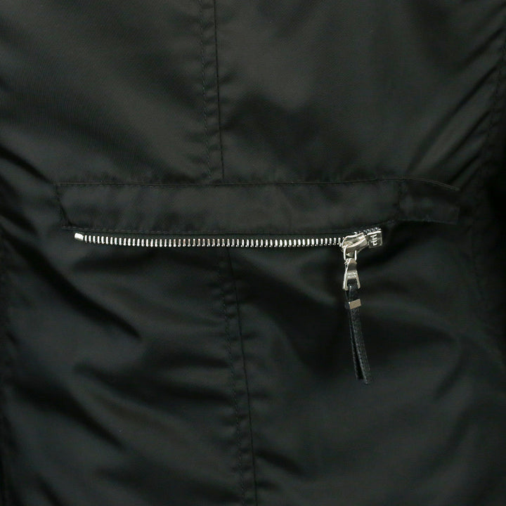 Prada Black Nylon Overcoat