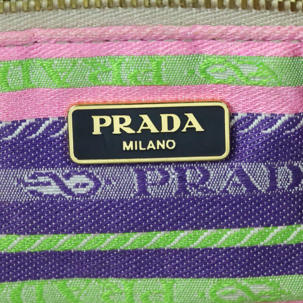 Prada Blue Denim Large Canapa Tote Bag