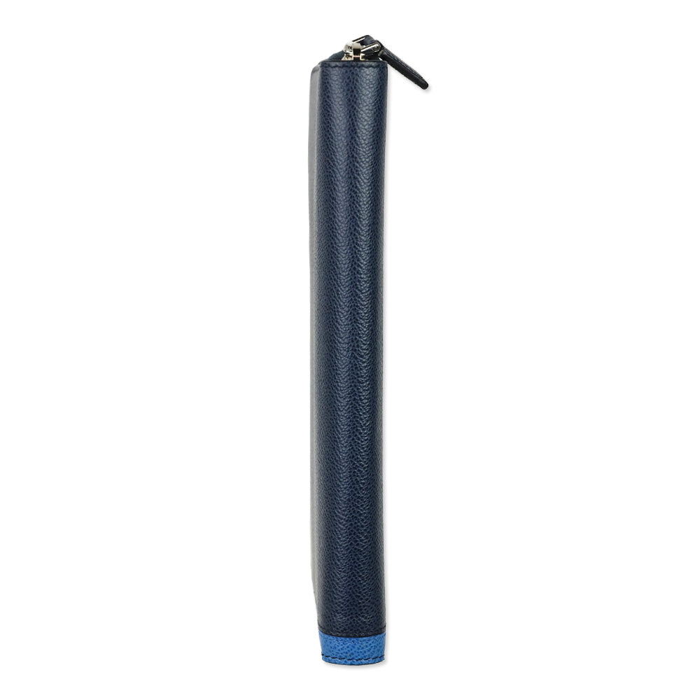 Prada Blue/Navy Micro Grain Calf Leather Long Continental Wallet