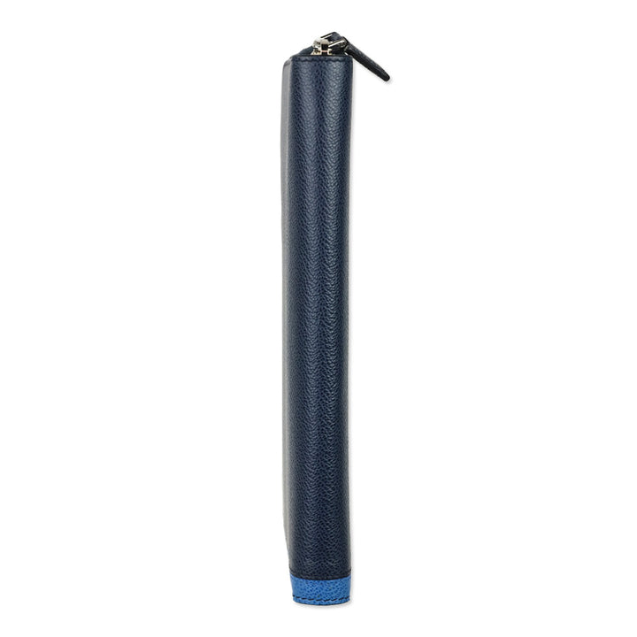 Prada Blue/Navy Micro Grain Calf Leather Long Continental Wallet