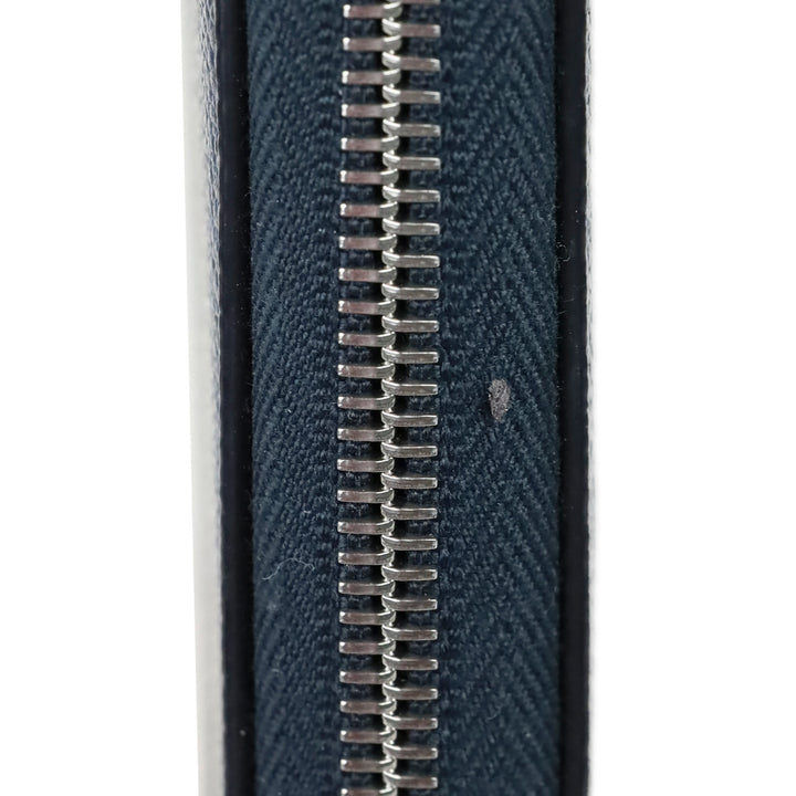 Prada Blue/Navy Micro Grain Calf Leather Long Continental Wallet