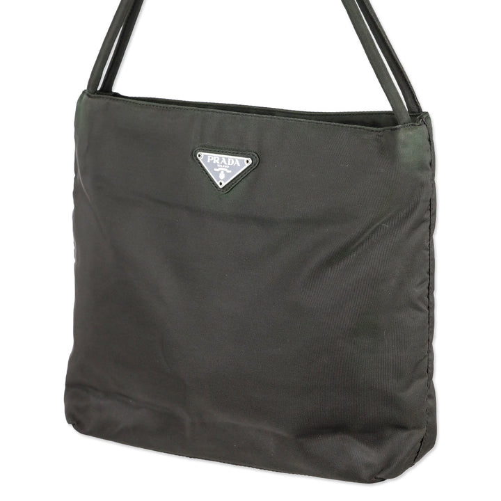 Prada Brown Nylon Medium Tote Bag