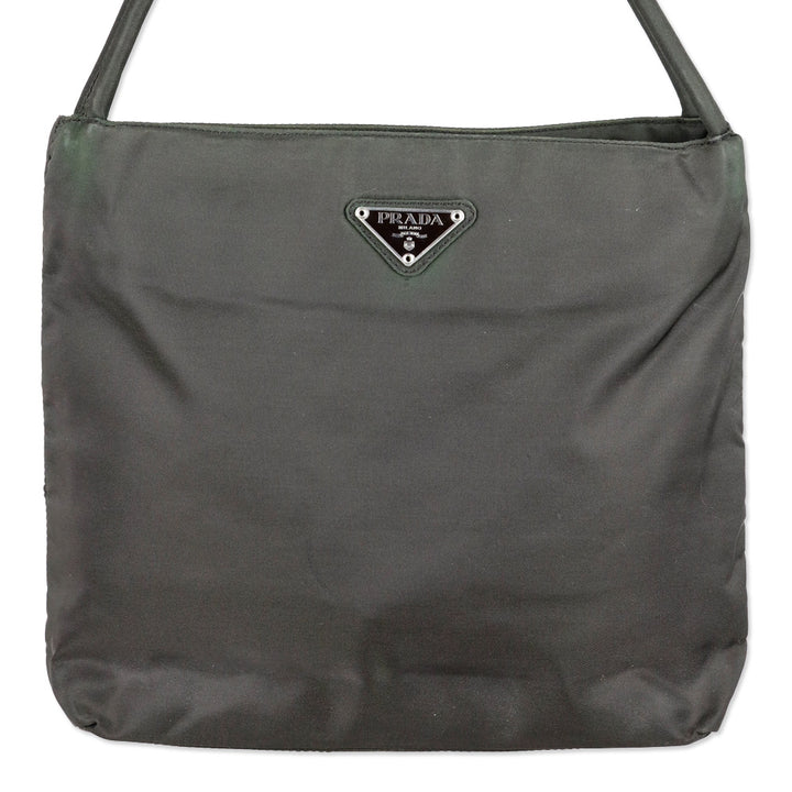 Prada Brown Nylon Medium Tote Bag