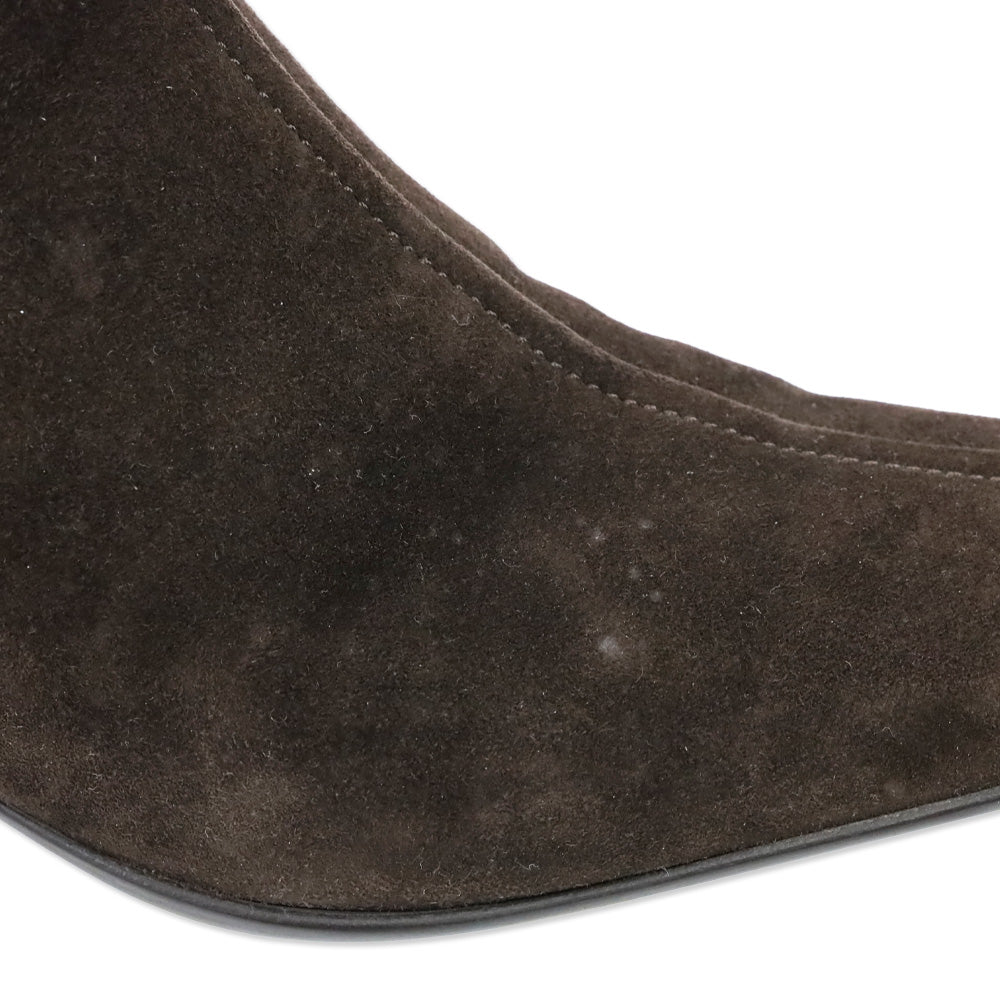 Prada Brown Suede Ankle Booties