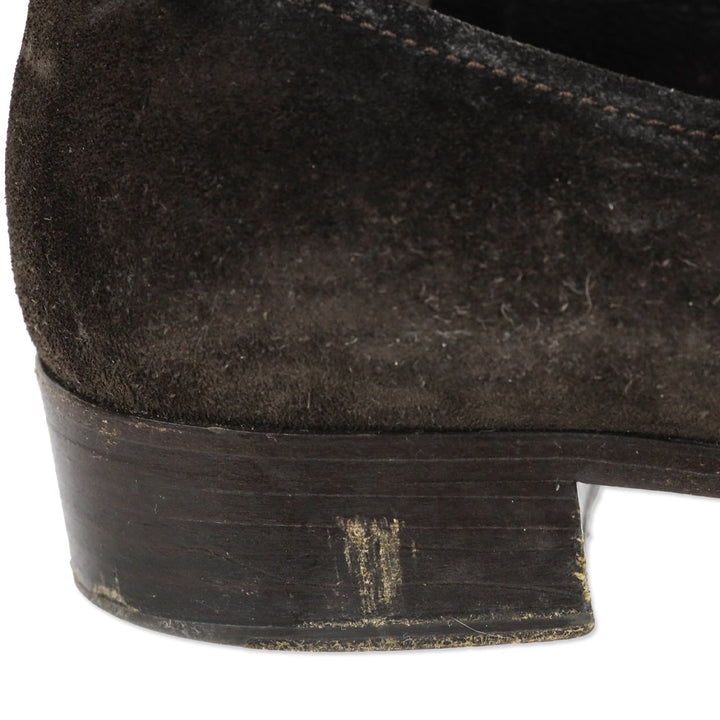 Prada Brown Suede Penny Loafer