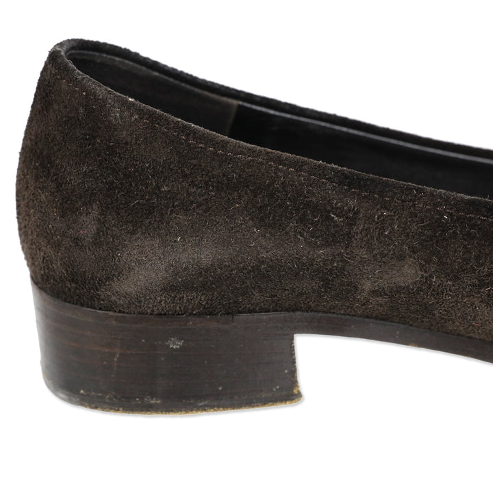 Prada Brown Suede Penny Loafer
