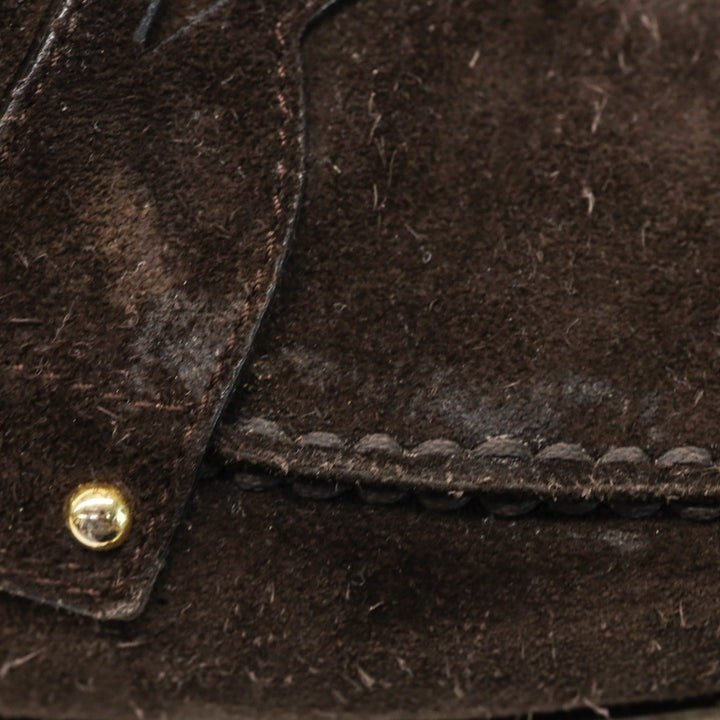 Prada Brown Suede Penny Loafer