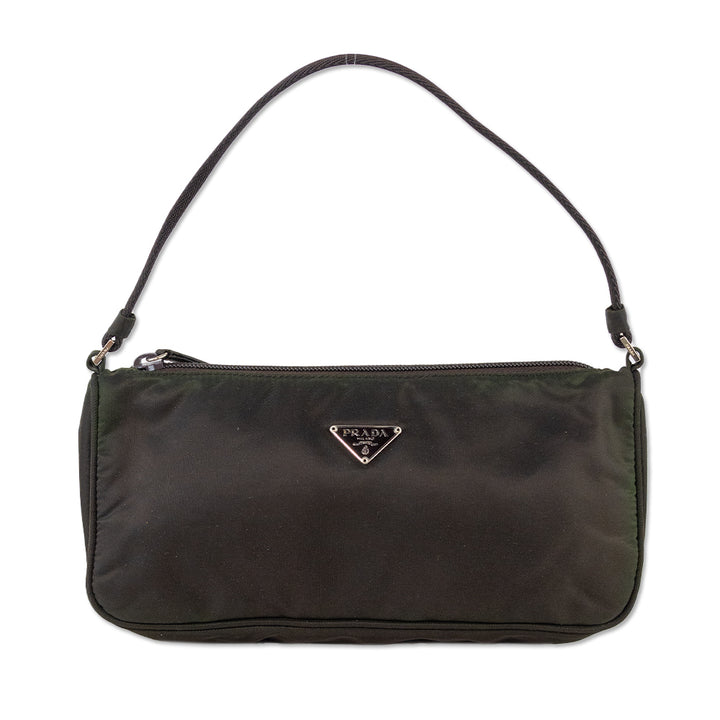 Prada Brown Tessuto Mini Hobo Bag