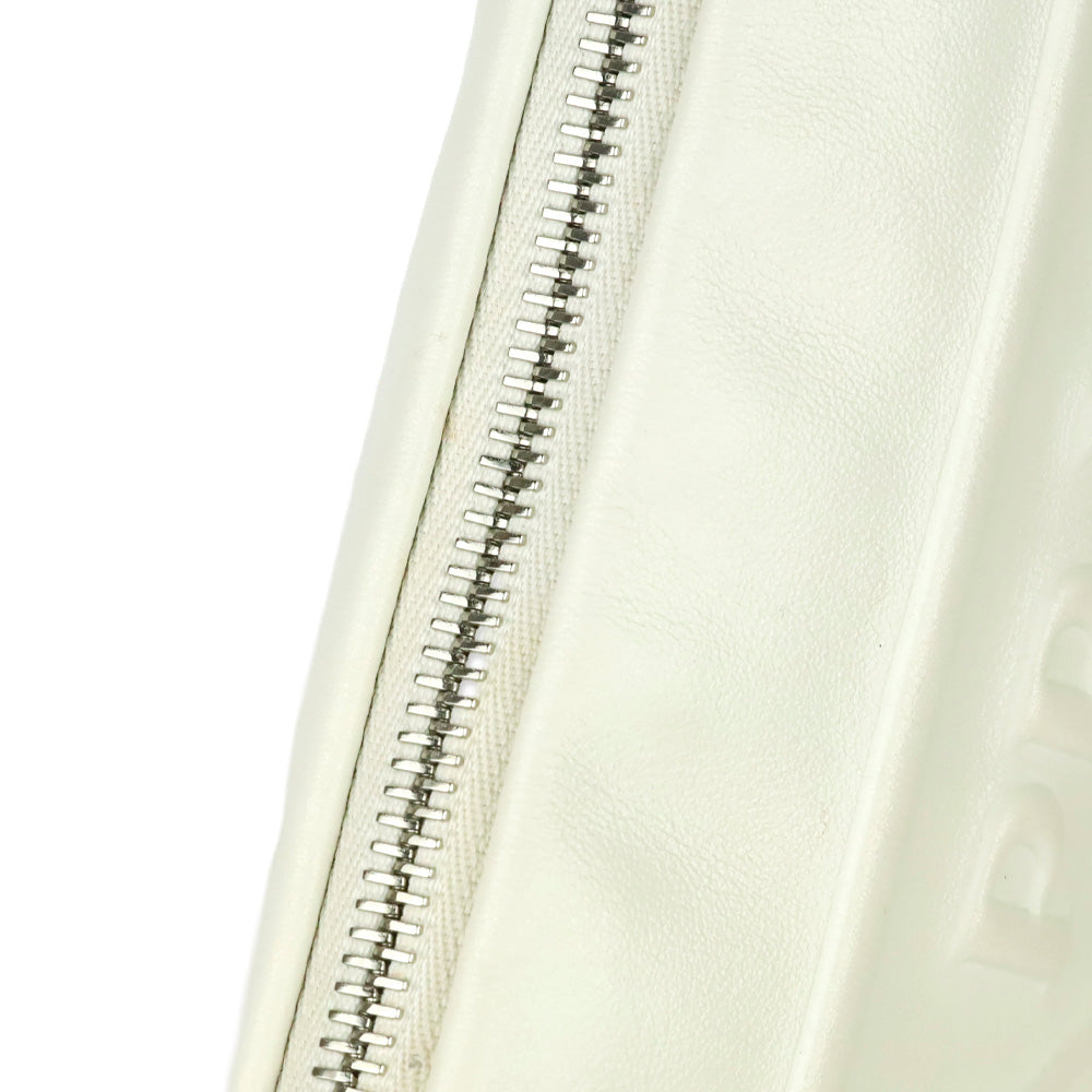 Prada Grace Lux Triangle Leather Pouch Wristlet