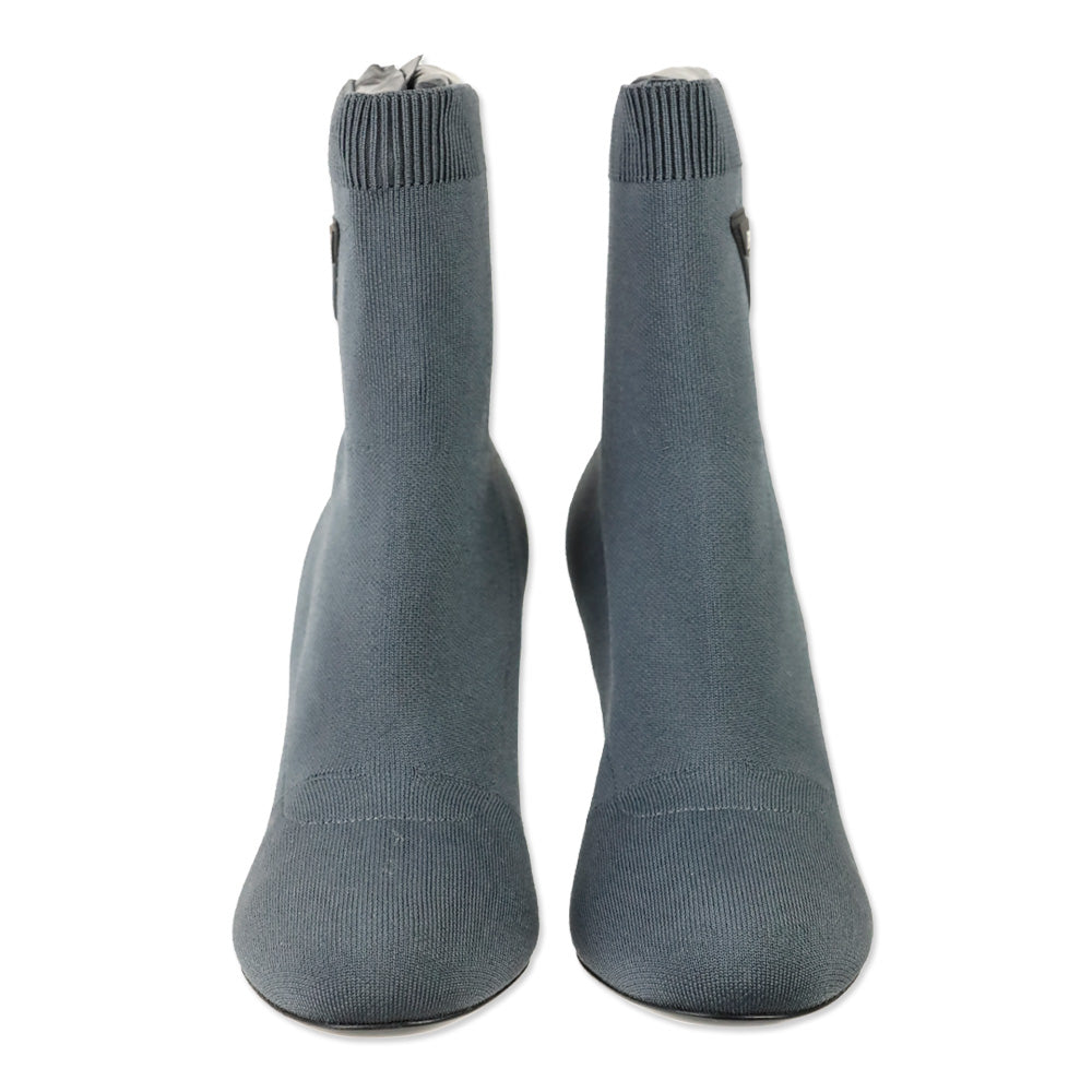 Prada Grey Logo 90 Sock Booties