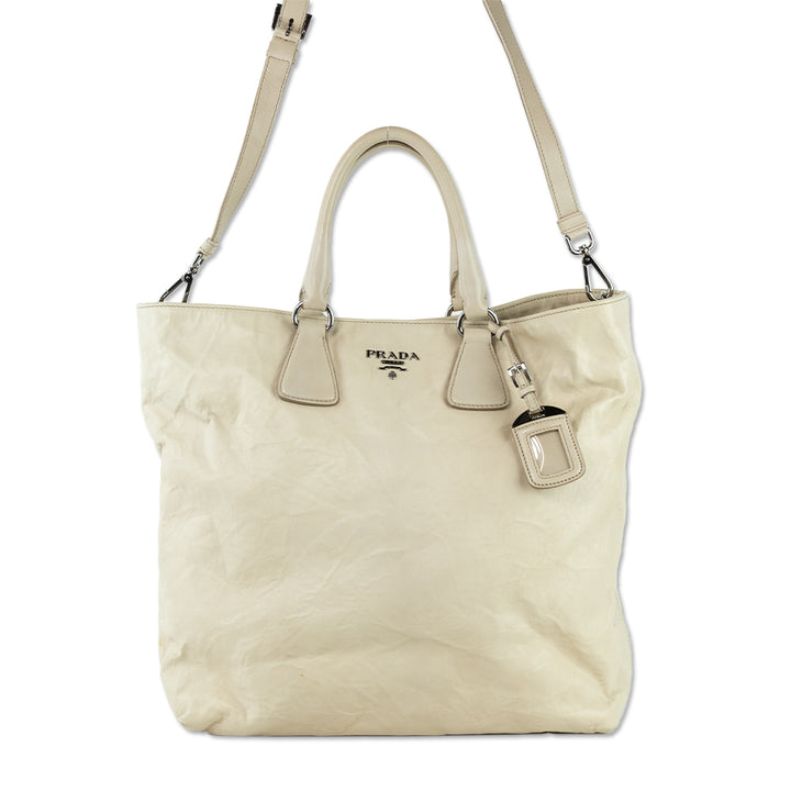 Prada Nappa Antique Shopping Tote