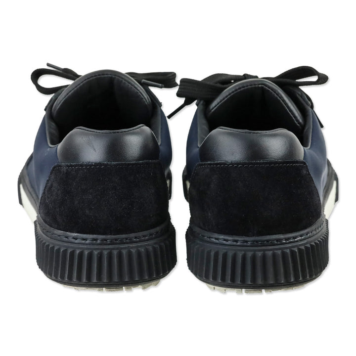 Prada Navy Blue Nylon Stratus Low-Top Sneakers