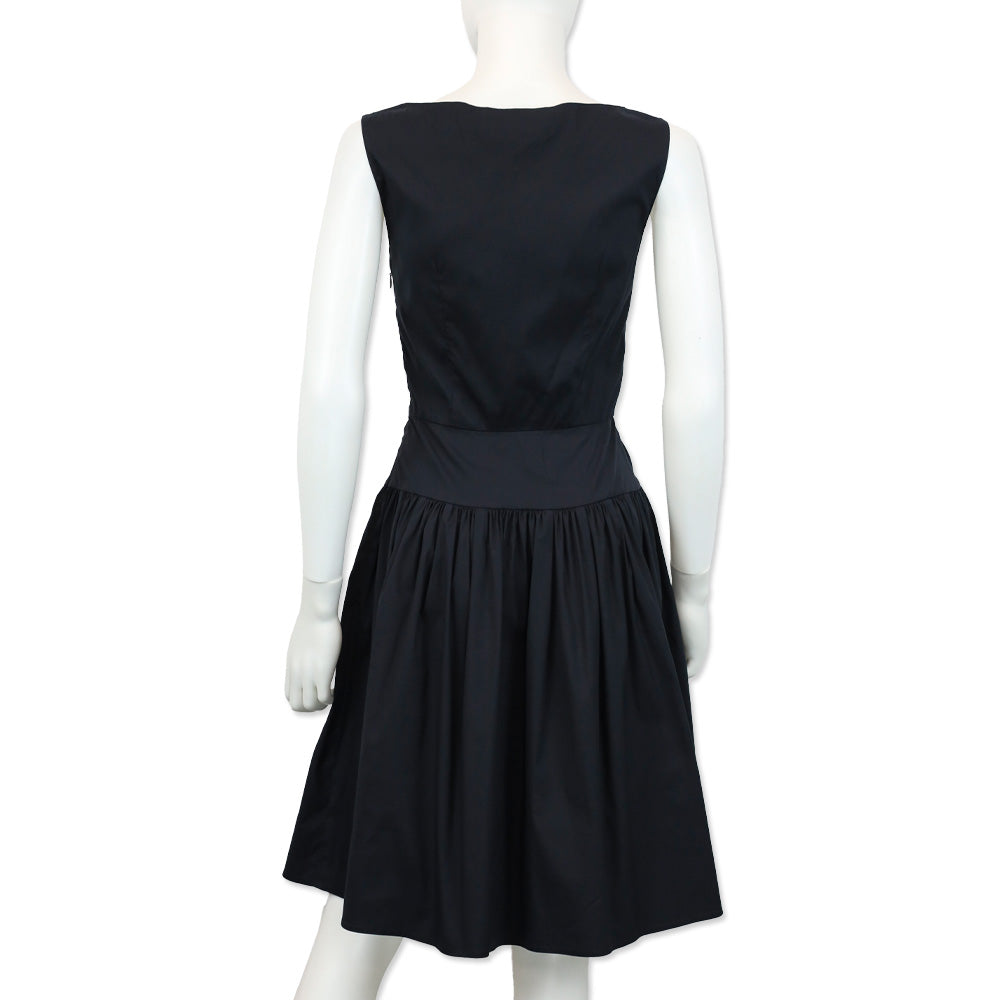 Prada Navy Sleeveless Midi Dress