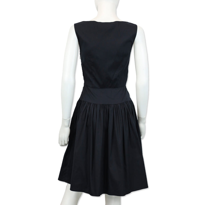 Prada Navy Sleeveless Midi Dress