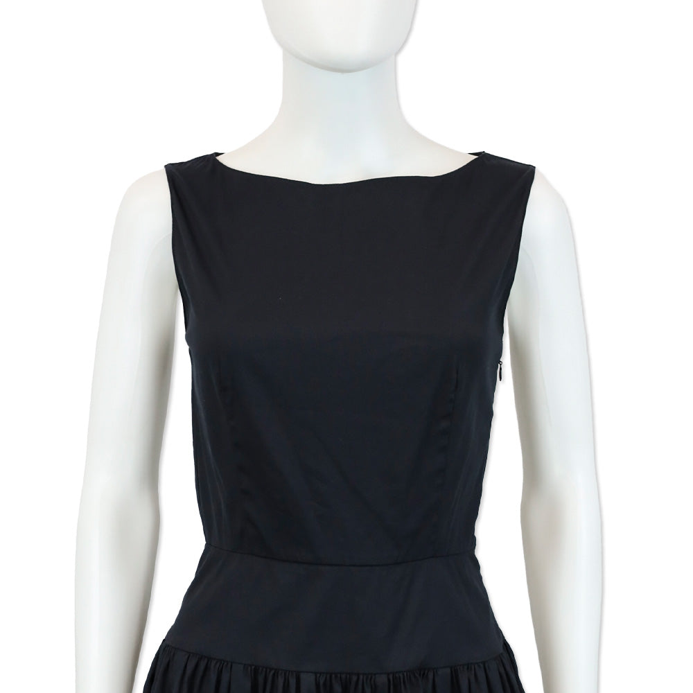 Prada Navy Sleeveless Midi Dress