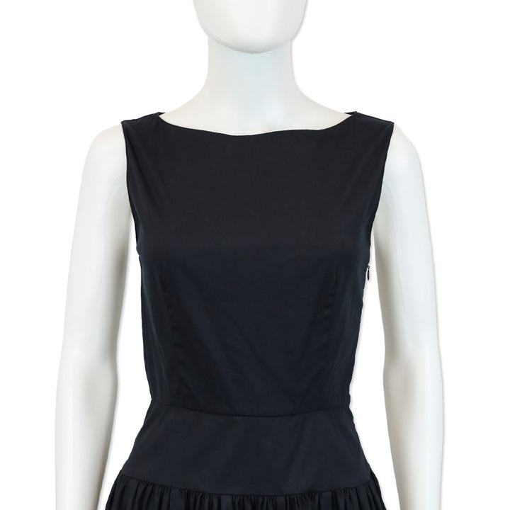 Prada Navy Sleeveless Midi Dress