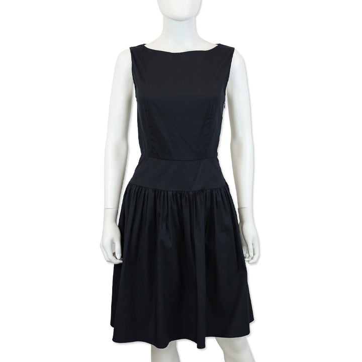 Prada Navy Sleeveless Midi Dress