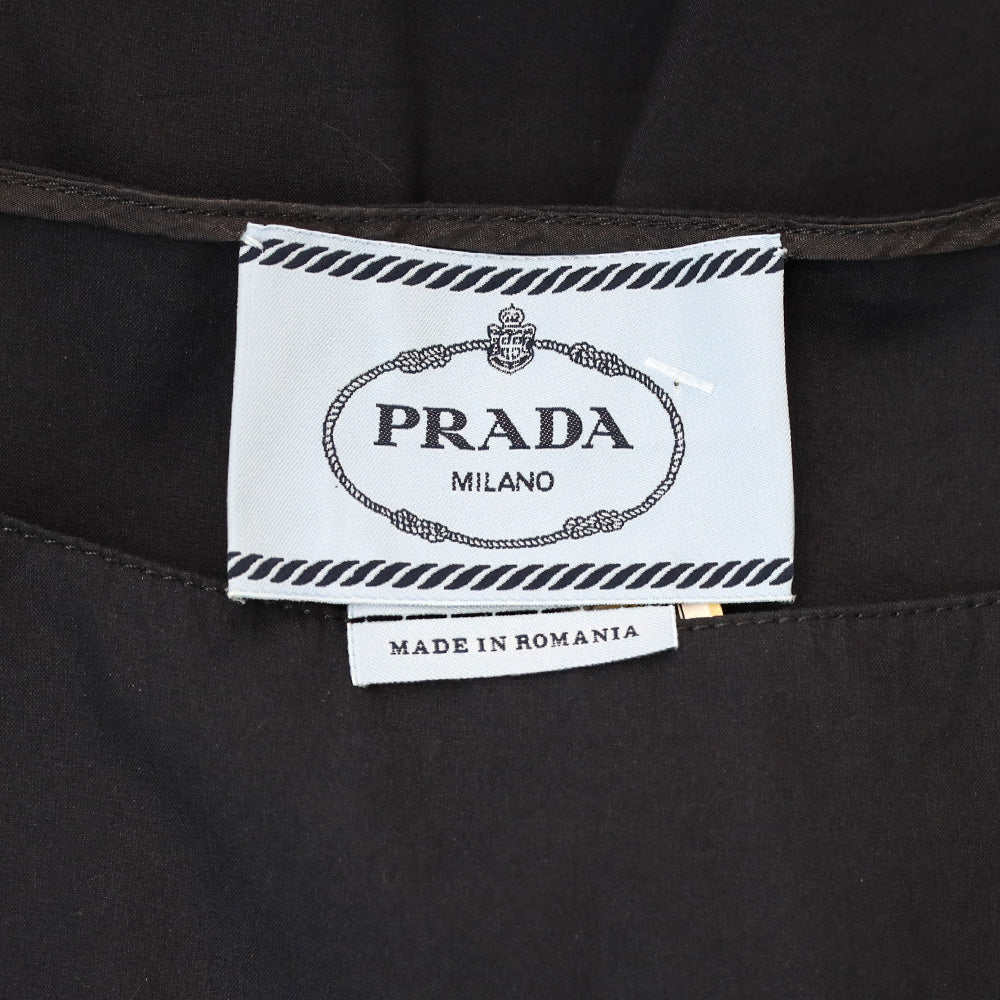 Prada Navy Sleeveless Midi Dress