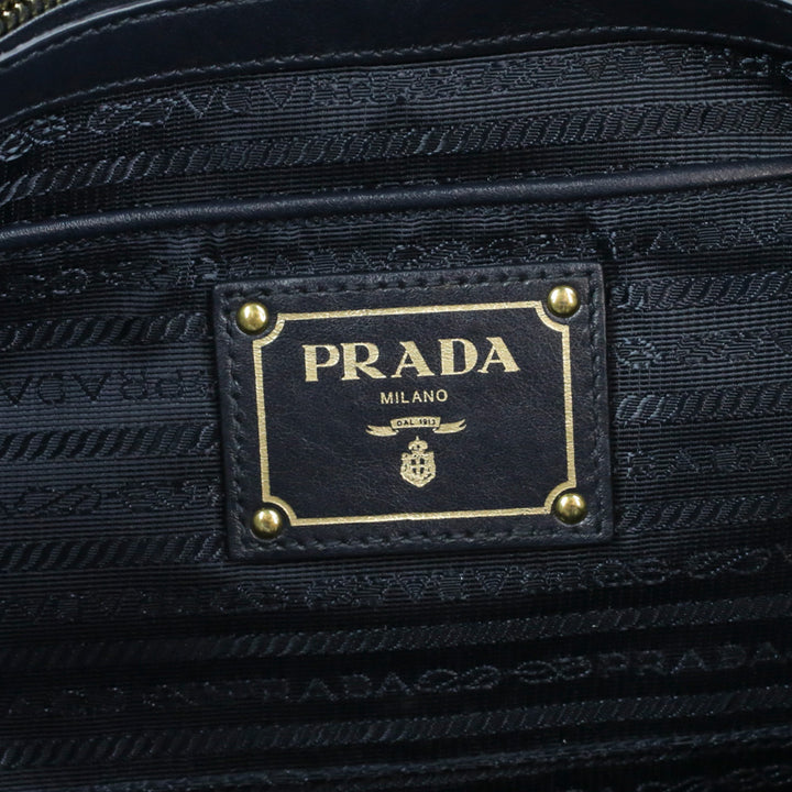 Prada Navy Tessuto Nylon Tote Bag