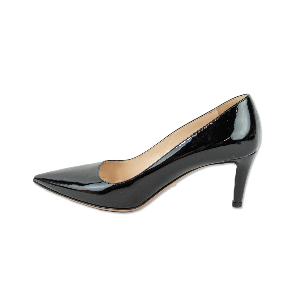 Prada Black Patent Leather Pumps