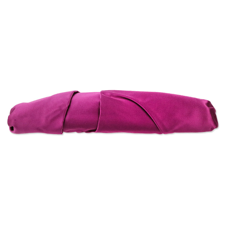 Prada Purple Satin Pleated Raso Clutch