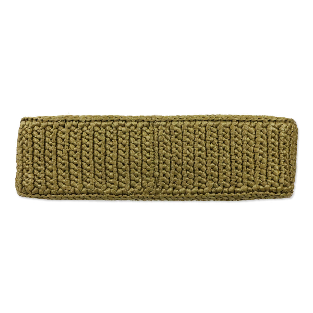 Prada Re-Edition 2005 Olive Green Crochet Bag