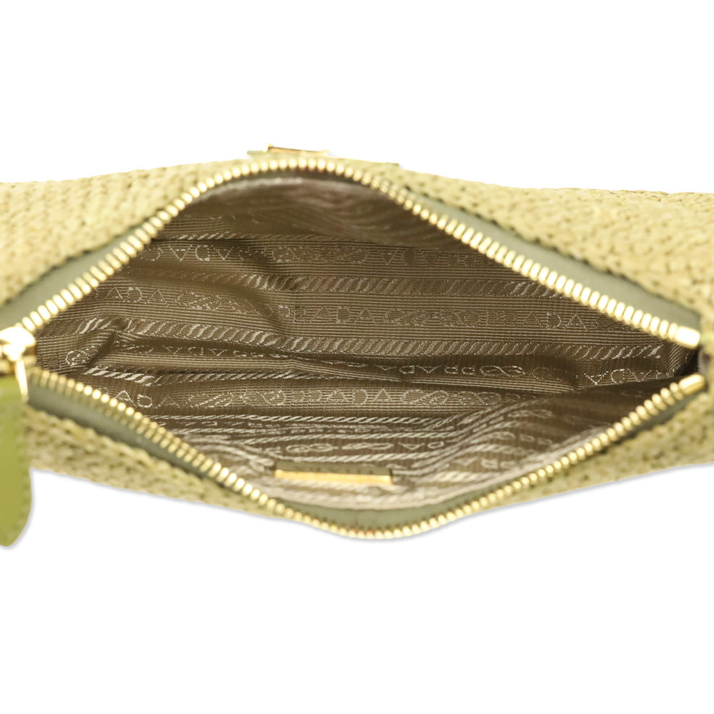 Prada Re-Edition 2005 Olive Green Crochet Bag