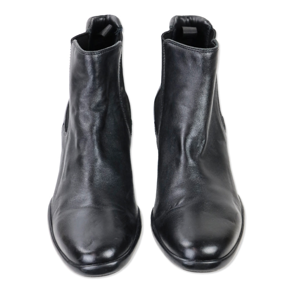 Prada Sport Black Leather Chelsea Boot
