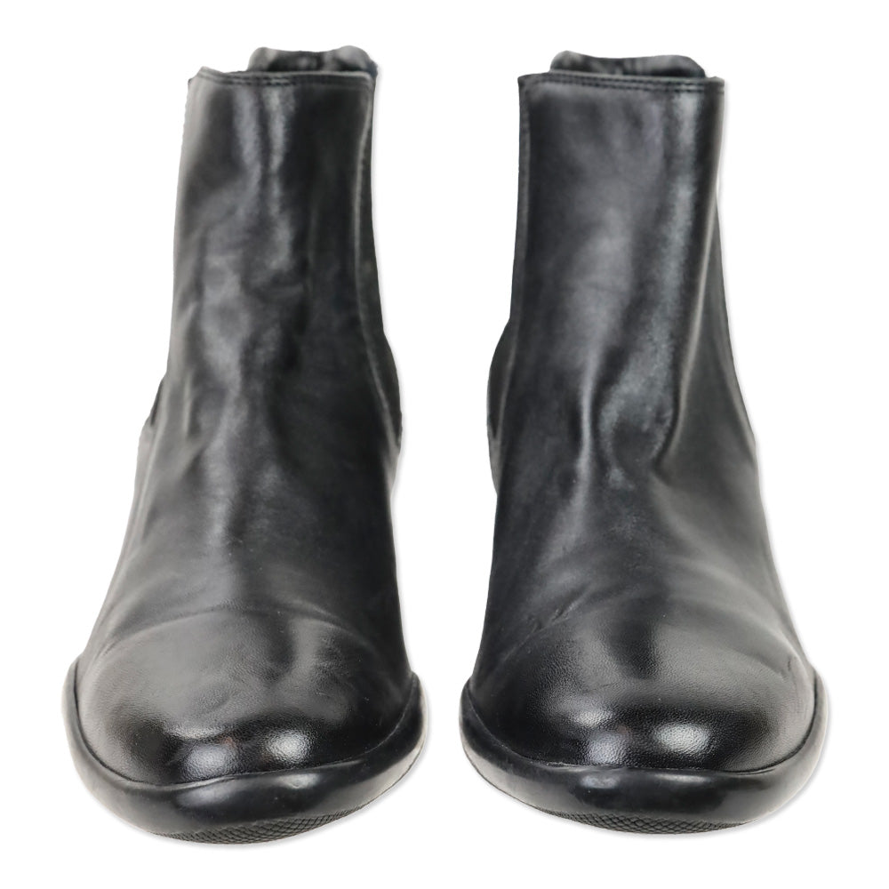 Prada Sport Black Leather Chelsea Boot