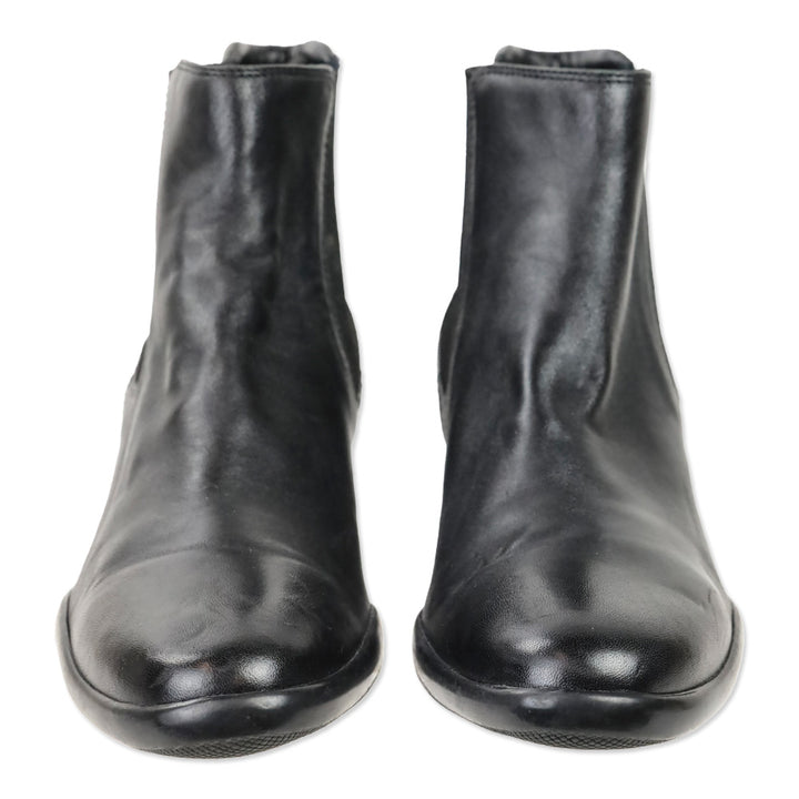 Prada Sport Black Leather Chelsea Boot