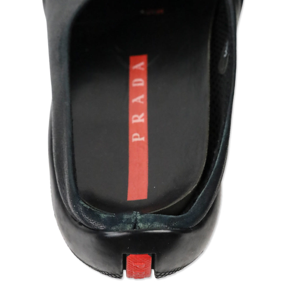 Prada Sport Black Leather Mule Clogs