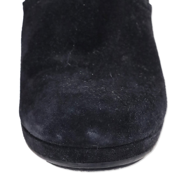 Prada Sport Black Suede Wedge Boot