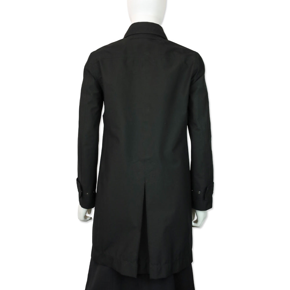 Prada Sport Black Zip Up Mid-Length Rain Jacket