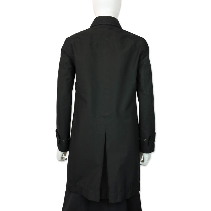 Prada Sport Black Zip Up Mid-Length Rain Jacket