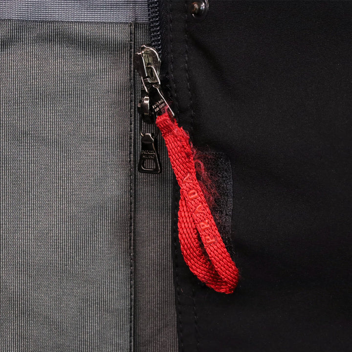 Prada Sport Black Zip Up Mid-Length Rain Jacket