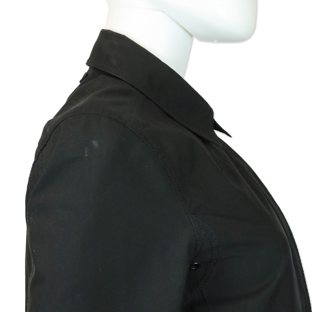 Prada Sport Black Zip Up Mid-Length Rain Jacket