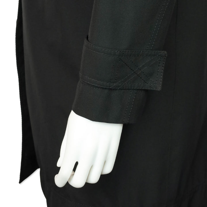 Prada Sport Black Zip Up Mid-Length Rain Jacket