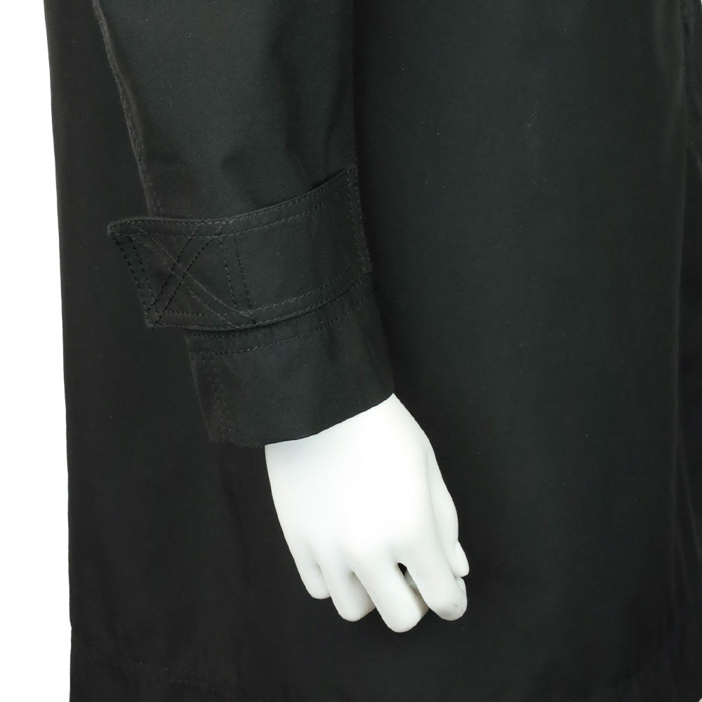 Prada Sport Black Zip Up Mid-Length Rain Jacket