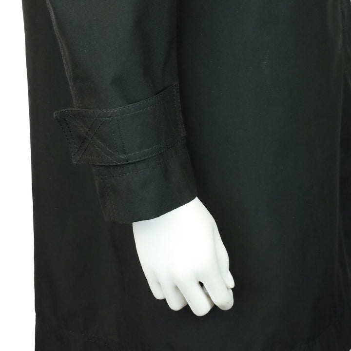 Prada Sport Black Zip Up Mid-Length Rain Jacket
