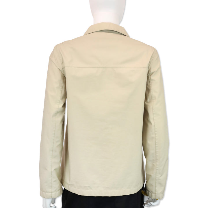Prada Sport GORE-TEX 280378 Beige Yellow Nylon Blouson Zip-Up Blouson Jacket