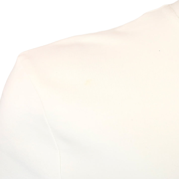 Prada Sport Red Tab White Stretch T-Shirt with Zip Pocket