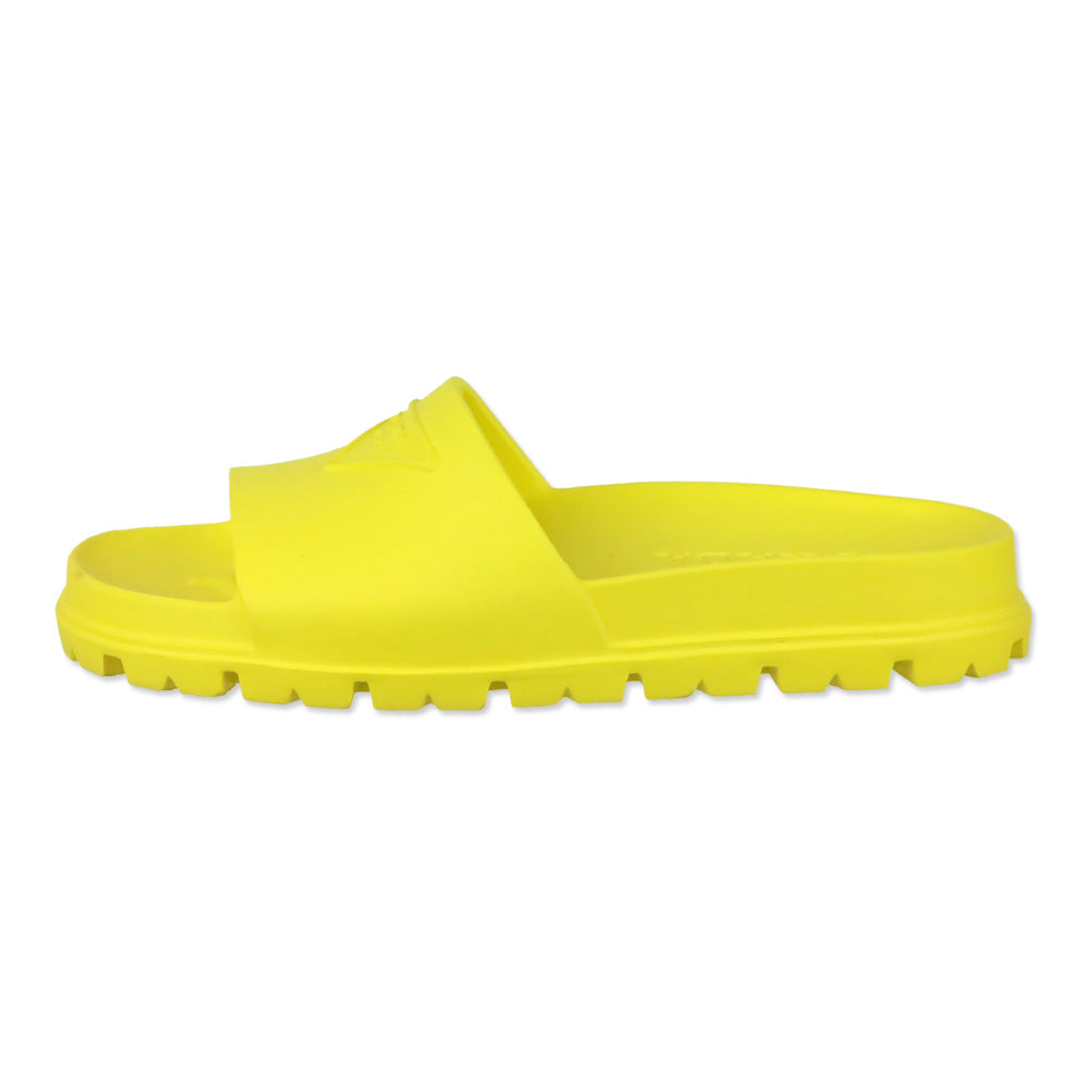 Prada Yellow Rubber Soft Slides