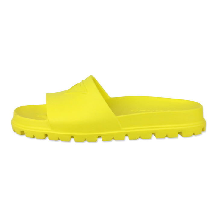 Prada Yellow Rubber Soft Slides