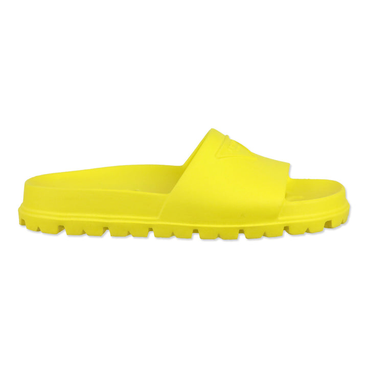 Prada Yellow Rubber Soft Slides