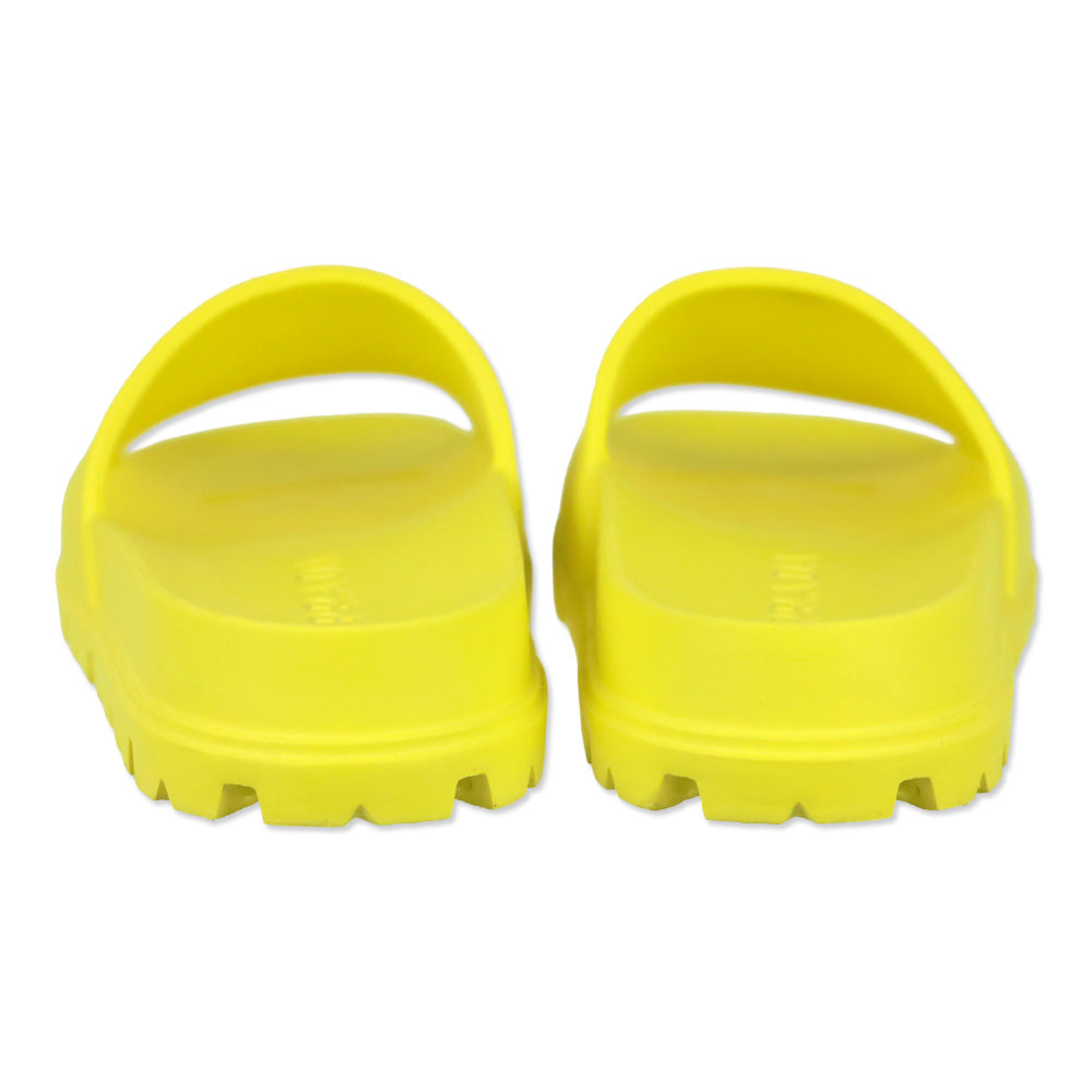 Prada Yellow Rubber Soft Slides