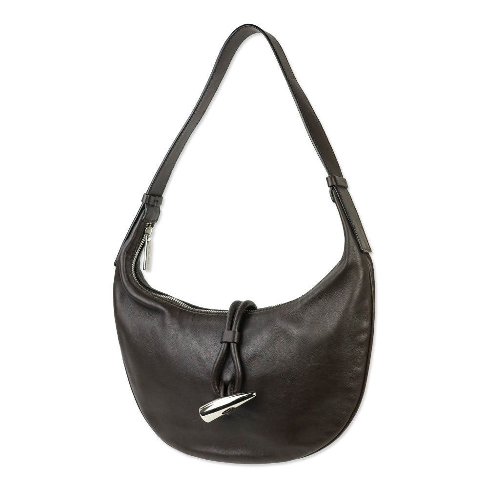 Burberry Brown Leather Toggle Shoulder Bag