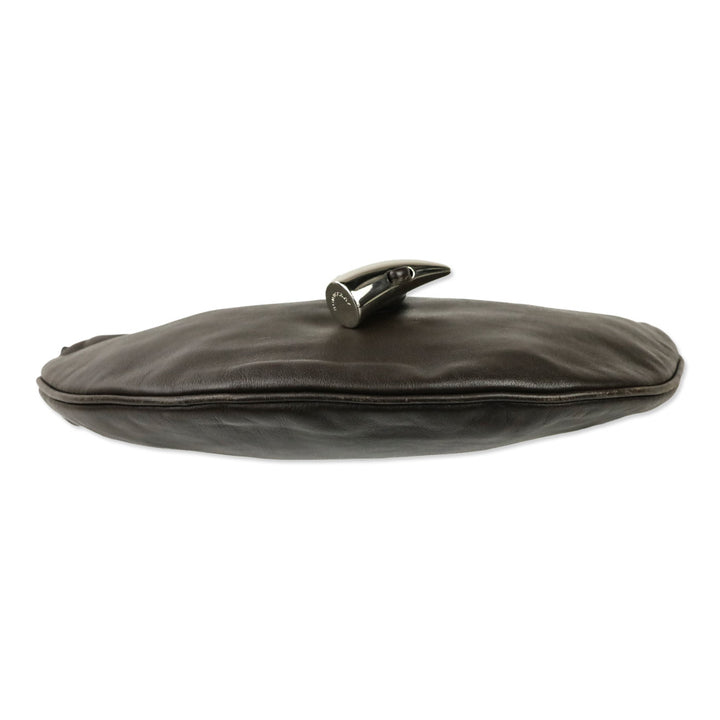 Burberry Brown Leather Toggle Shoulder Bag