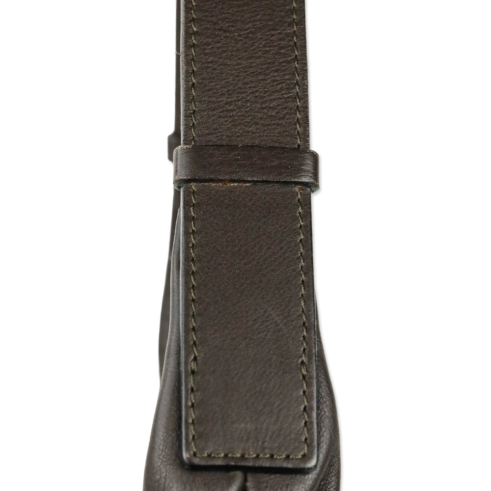 Burberry Brown Leather Toggle Shoulder Bag