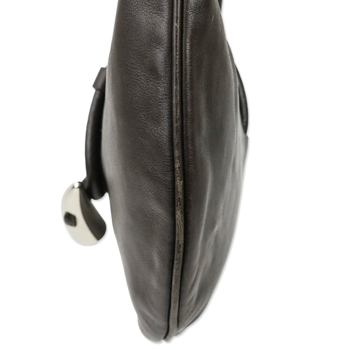 Burberry Brown Leather Toggle Shoulder Bag